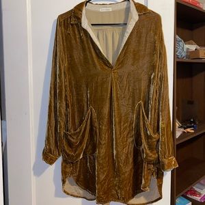 Free People velvet tunic